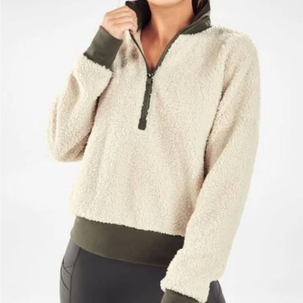 Fabletics Quarter-Zip Teddy Fleece